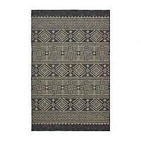 Sylvestra Geometric Vestige Indoor Outdoor Rectangular Area Rug