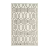 Vanessa Geometric Hi-Low Modern Indoor Outdoor Rectangular Area Rug