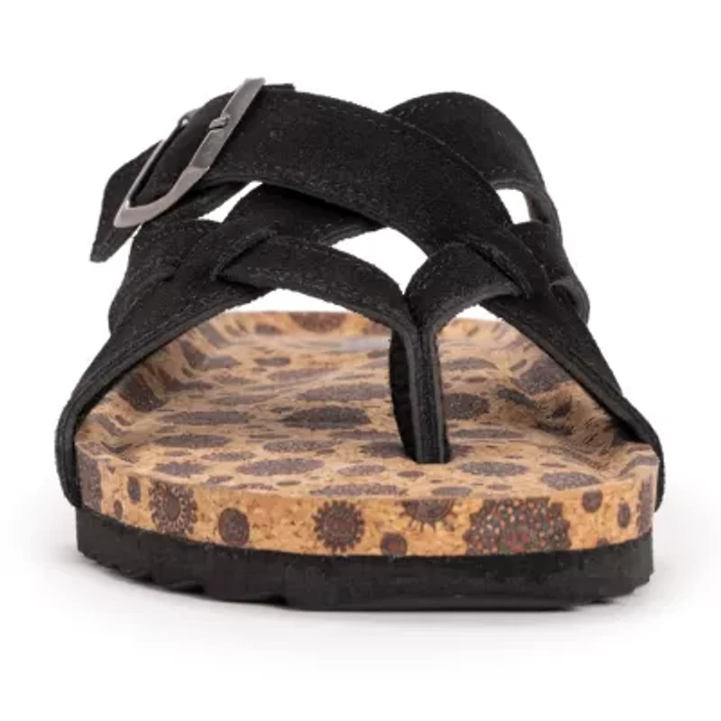 Muk Luks Womens Tanner Terra Turf Strap Sandals