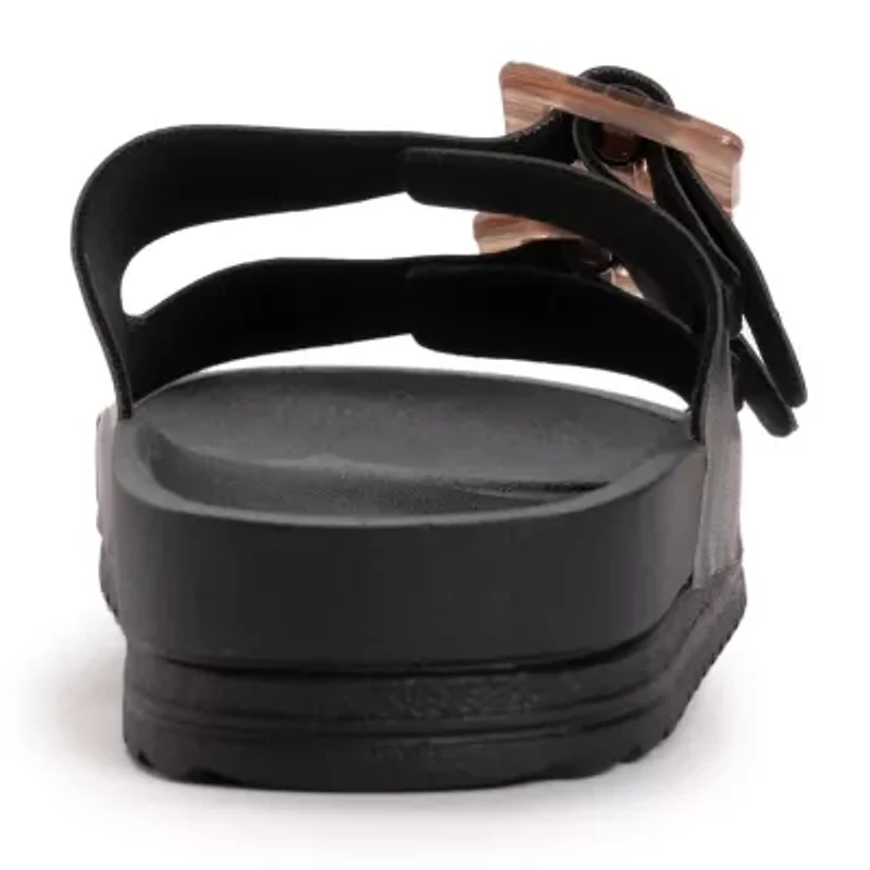Muk Luks Womens Grand Cayman Strap Sandals