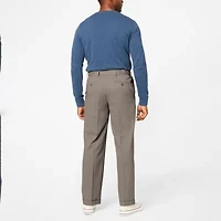 Dockers Comfort Khaki Mens Waistband Relaxed Fit Dress Pleated Pant