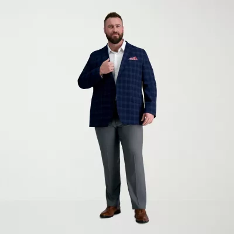 Haggar Smart Wash Big and Tall Mens Classic Fit Easy Care Long Sleeve Dress Shirt