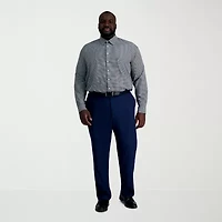 Haggar Smart Wash Big and Tall Mens Classic Fit Easy Care Long Sleeve Dress Shirt