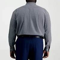 Haggar Smart Wash Big and Tall Mens Classic Fit Easy Care Long Sleeve Dress Shirt