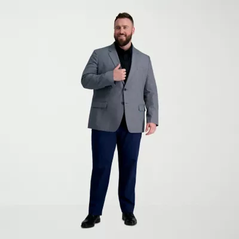 Haggar Premium Comfort Big and Tall Mens Classic Fit Easy Care Stretch Fabric Long Sleeve Dress Shirt