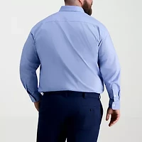 Haggar Premium Comfort Big and Tall Mens Classic Fit Easy Care Stretch Fabric Long Sleeve Dress Shirt