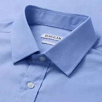 Haggar Premium Comfort Big and Tall Mens Classic Fit Easy Care Stretch Fabric Long Sleeve Dress Shirt