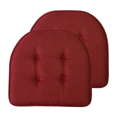 Sweet Home Collection™ Solid Color U Shaped Memory Foam 17" x 16" Chair Cushions