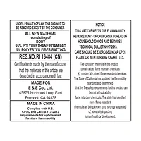 Martha Stewart Clara Tufted Upholstered Ottoman