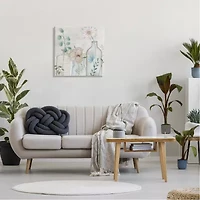 Stupell Industries Mixed Rustic Wildflower Vases Canvas Art