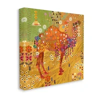 Stupell Industries Boho Patterned Camel Canvas Art