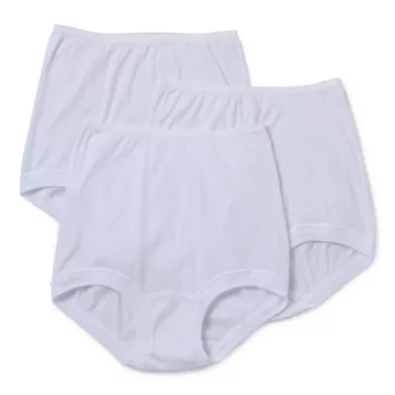 Underscore Cotton Band Leg Womens 3 Pack Brief Panty 306449