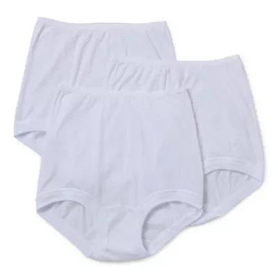 Underscore Cotton Band Leg Womens 3 Pack Brief Panty 306449