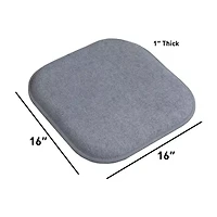 Sweet Home Collection™ Alexis Memory Foam No Slip Back 16" x Chair Pad Cushion