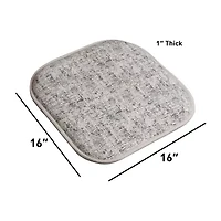 Sweet Home Collection™ Broadway Memory Foam No Slip Back 16" x Chair Pad Cushion