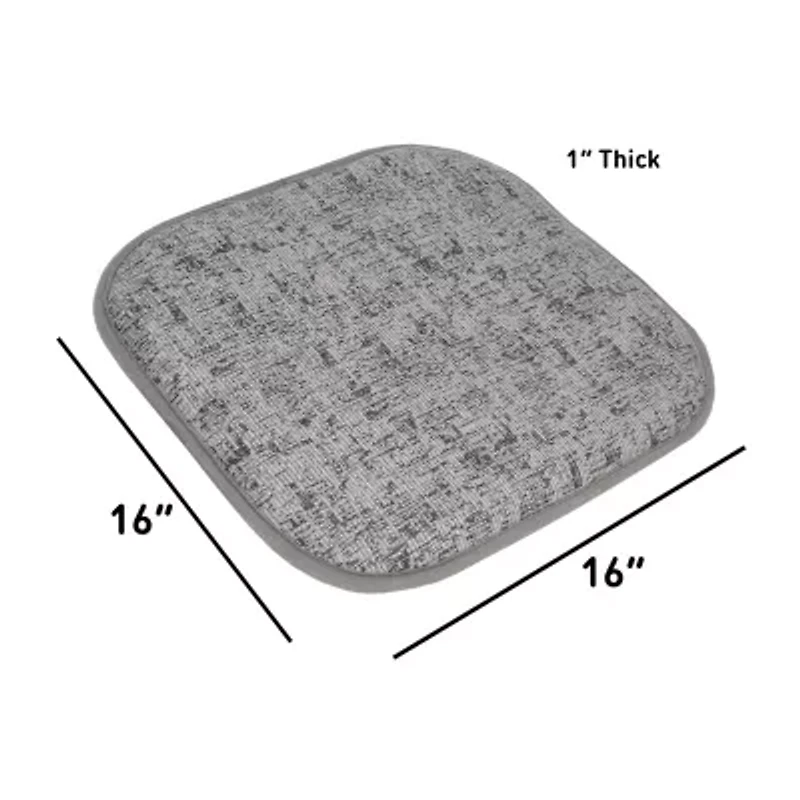 Sweet Home Collection™ Broadway Memory Foam No Slip Back 16" x Chair Pad Cushion