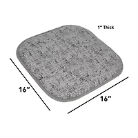 Sweet Home Collection™ Broadway Memory Foam No Slip Back 16" x Chair Pad Cushion