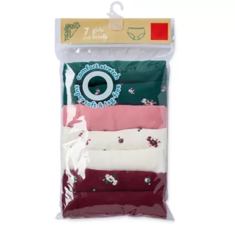 Thereabouts Little & Big Kid Girls 7 Pack Brief Panty 344397