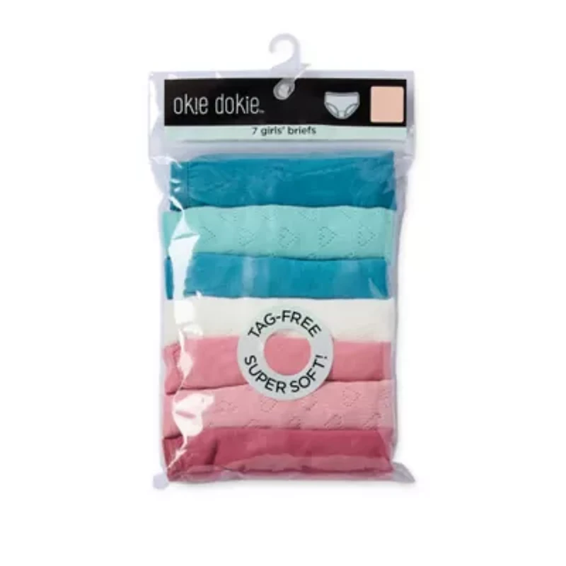 Okie Dokie Toddler Girls 7 Pack Brief Panty 351210