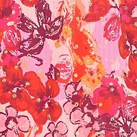 City Triangle Womens Short Sleeve Juniors Floral Babydoll Dress