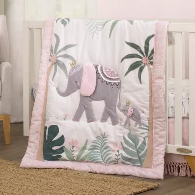 Nojo Elephant Princess 4-pc. Crib Bedding Set