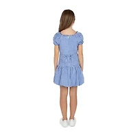 Speechless Big Kid Girls Short Sleeve Drop Waist Dress