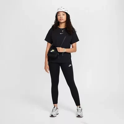 Nike Big Kid Girls High Rise Knit Active Skinny Full Length Leggings