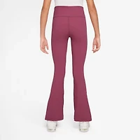 Nike Dri-Fit One Big Kid Girls High Rise Knit Active Flare Full Length Leggings