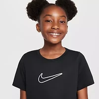 Nike Big Kid Girls Crew Neck Short Sleeve Regular Fit Graphic T-Shirt