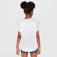 Nike Dri-Fit One Big Kid Girls Crew Neck Short Sleeve Regular Fit Graphic T-Shirt
