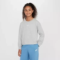Nike Big Kid Girls Crew Neck Long Sleeve Active T-Shirt