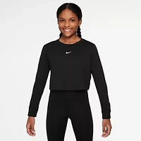 Nike Big Kid Girls Crew Neck Long Sleeve T-Shirt