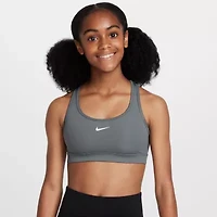 Nike Dri-Fit Swoosh Big Kid Girls Sports Bra Fj7161-084