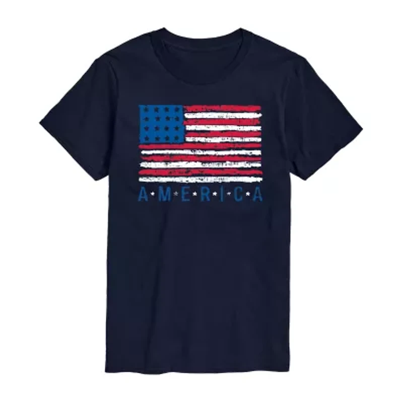 Mens Short Sleeve Americana Graphic T-Shirt