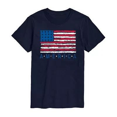 Mens Short Sleeve Americana Graphic T-Shirt