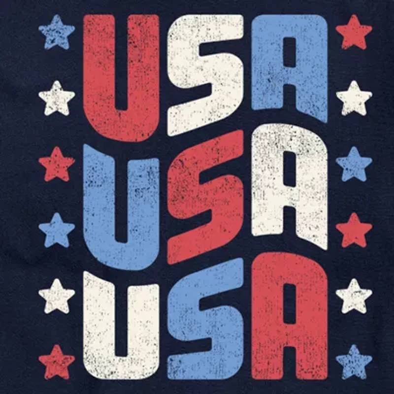 Mens Short Sleeve Americana Graphic T-Shirt