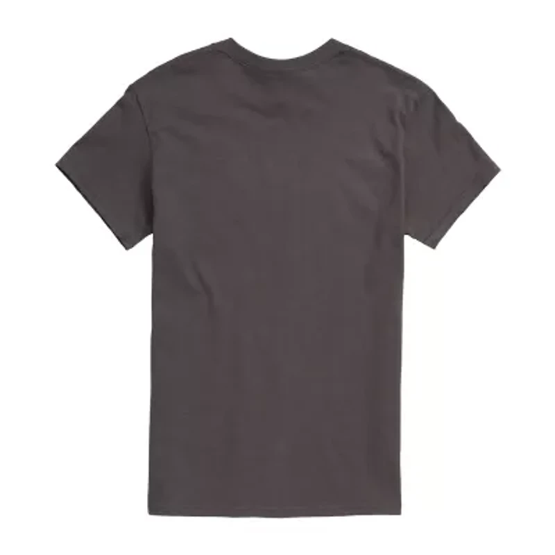 Mens Short Sleeve Americana Peanuts Snoopy Graphic T-Shirt