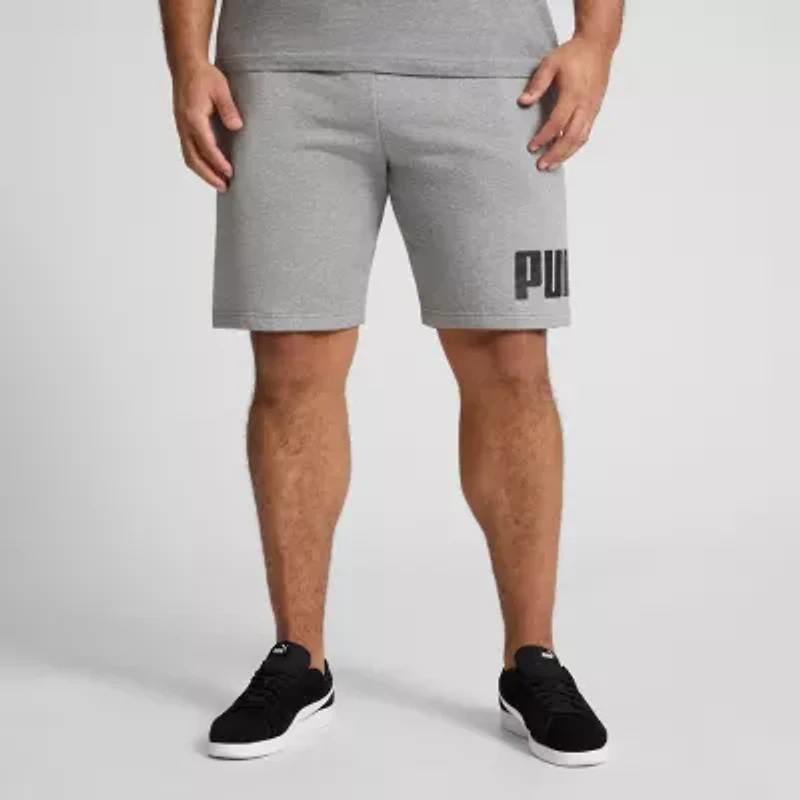 PUMA Mens 10" Mid Rise Big and Tall Workout Shorts