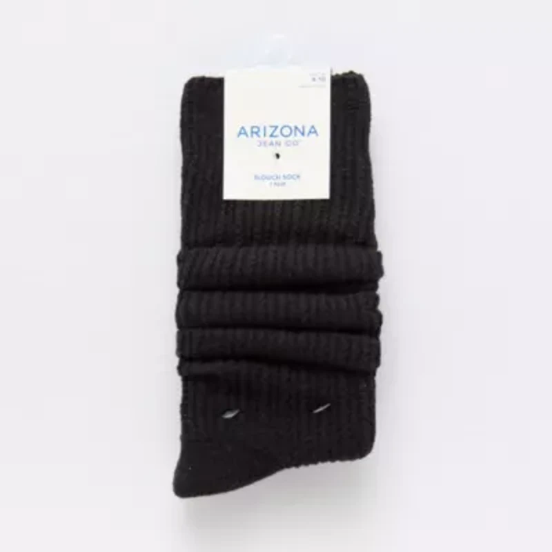 Arizona Slouch Womens 1 Pair Crew Socks