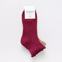 Arizona Lettuce Edge 2 Pair Low Cut Socks Womens