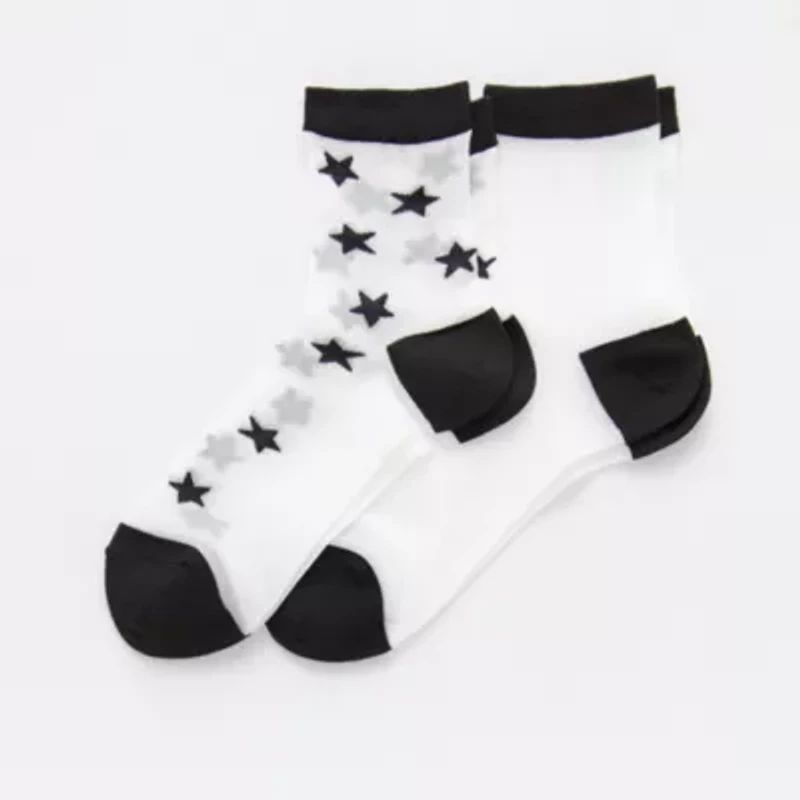 Arizona Sheer Womens 2 Pair Quarter Ankle Socks