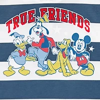 Juniors Womens Long Sleeve Mickey and Friends Polo Shirt