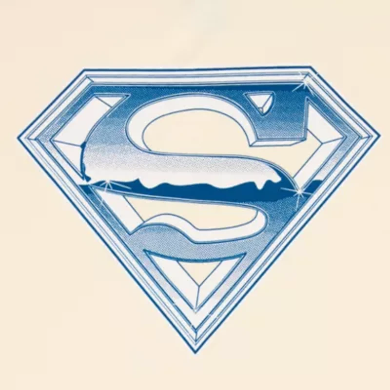 The Movie Ringer Tee Womens Crew Neck Short Sleeve Fitted Superman Juniors Graphic T-Shirt