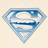 The Movie Ringer Tee Womens Crew Neck Short Sleeve Fitted Superman Juniors Graphic T-Shirt