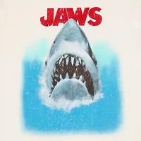 Jaws Semi Fit Womens Crew Neck Short Sleeve Fitted Juniors Graphic T-Shirt