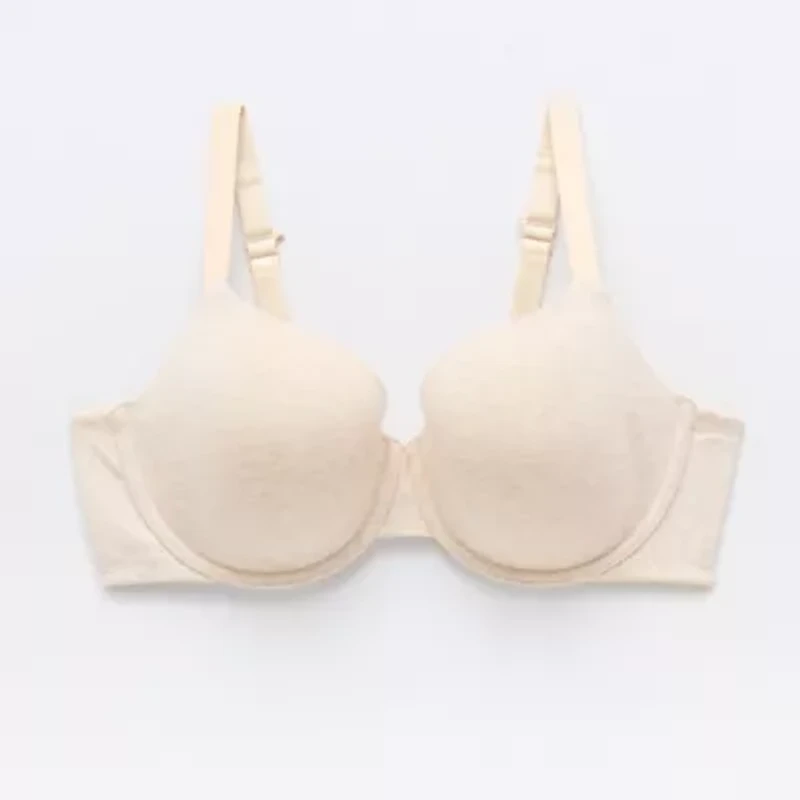 Ambrielle Cotton Womens Medium Support Demi Bra