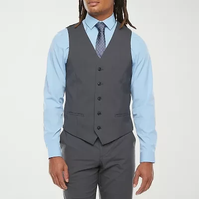 J. Ferrar Ultra Comfort Mens Slim Fit Suit Vest