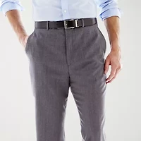 Stafford® Executive Super 100 Wool Flat-Front Suit Pants - Classic