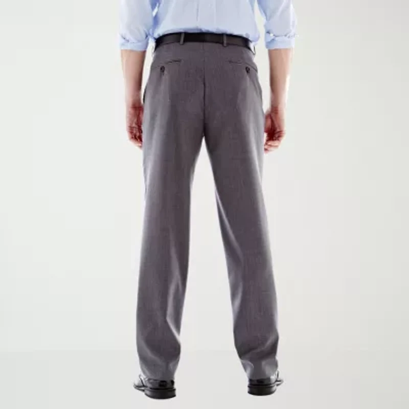 Stafford® Executive Super 100 Wool Flat-Front Suit Pants - Classic