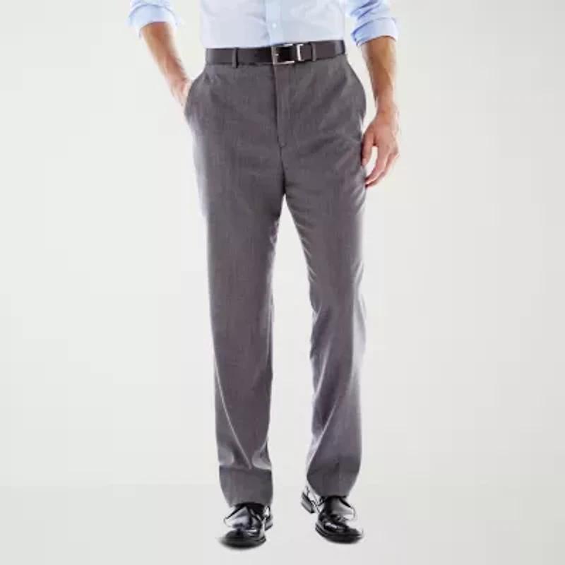 Stafford® Executive Super 100 Wool Flat-Front Suit Pants - Classic